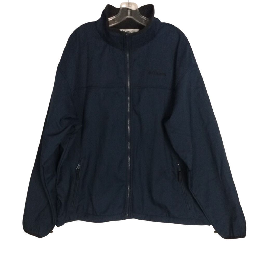 Columbia Jacket Mens XXL Blue Interchange‎ Omni Shield Rain Resistant Full Zip